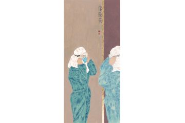中美协会员周同祥新品写意人物画《你最美》