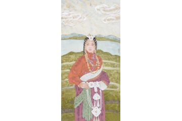 中美协会员周同祥新品写意人物画《穷款》