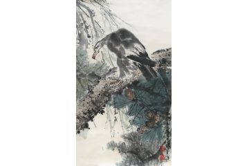 双绝艺术家郭逢挺国画作品《穷款》