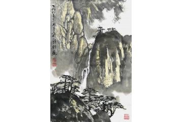 双绝艺术家郭逢挺国画作品《穷款》