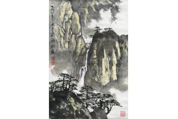 双绝艺术家郭逢挺国画作品《穷款》