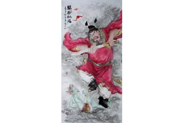 柳子峻新品写意人物画《驱邪纳福》