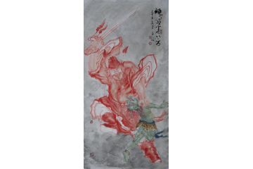 柳子峻新品写意人物画《神威震八方》