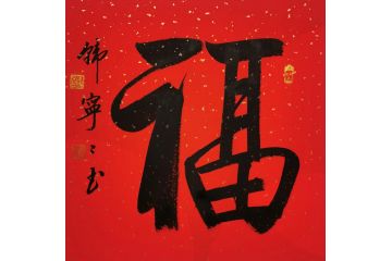 著名书法家韩宁宁精品书法《福》