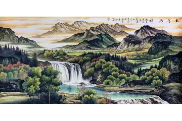 流水生财 王大为最新山水画力作《太行河畔》