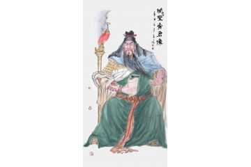 柳子峻新品写意人物画《关圣帝君像》