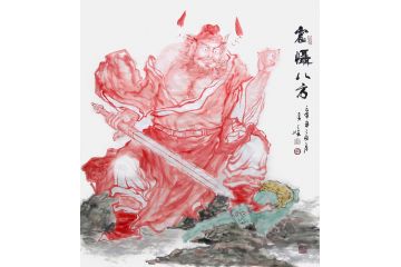 柳子峻新品写意人物画《威震八方》