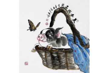 柳子峻新品写意动物画《美梦成真》
