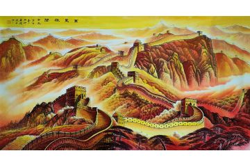 宁建华老师新品力作大六尺山水画《万里雄关》