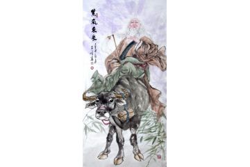 柳子峻新品写意人物画《紫气东来》