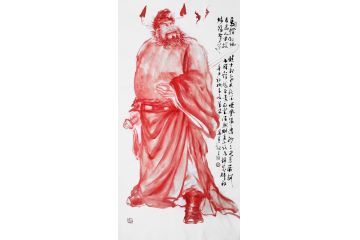柳子峻新品写意人物画《钟馗威武》