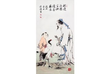 范曾弟子王津浦老师作品《相逢无亲言但道桑麻长》