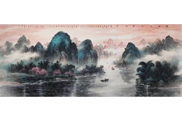 李光荣老师新品力作山水画《桂林山水甲天下》