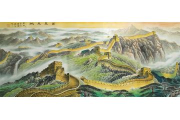 实力派画家 宁建华新品山水画《万里长城》