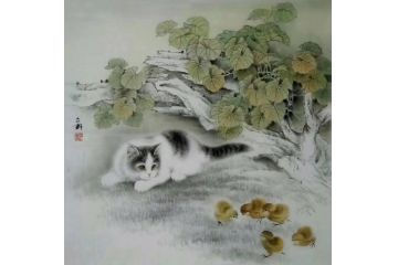 秦文轩老师精品动物画《穷款》
