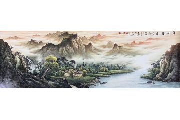 流水生财 王大为新品山水画力作《溪山幽居》