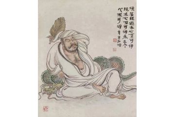 石僧新品力作人物画《须菩提》
