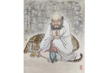 石僧新品力作人物画《一切有为法如梦幻泡影》