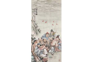 经典人物画 石僧老师新品力作《八仙醉酒图》
