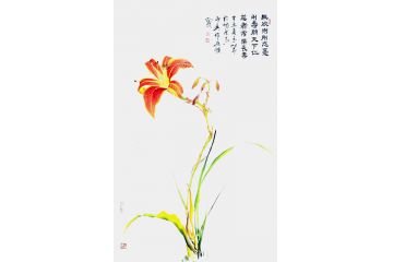 李炳武新品花鸟画《花》
