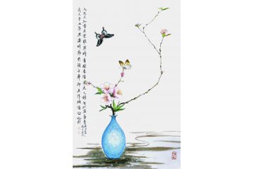 实力派画家李炳武新品花鸟画《花》