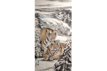 实力派画家布永杰动新品动物画《王者》