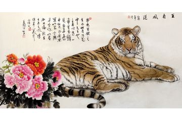 实力派画家布永杰动新品动物画《王者风范》