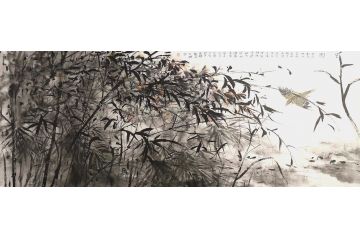 秦荣辉新品花鸟画力作《空山新雨后》
