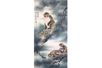 王春力新品力作动物画《封侯图》