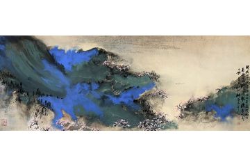 傅云石新品写意风景画作品《滁州西涧》