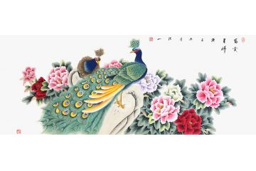 国家一级美术师张洪山新品花鸟画《富贵吉祥》