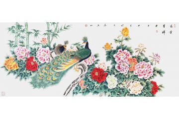国家一级美术师张洪山新品花鸟画《富贵呈祥》