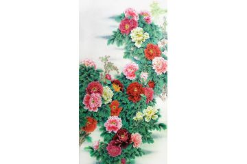 胡记领老师新品花鸟画《花开富贵》
