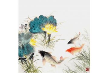 江苏美协会员朱贵成新品花鸟画作品《清趣》