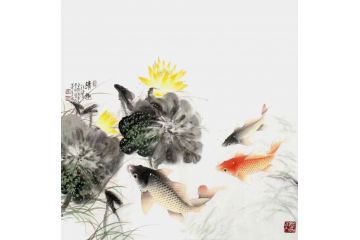 江苏美协会员朱贵成新品花鸟画作品《清趣》