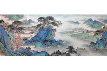 黄开前老师最新山水画力作《穷款》