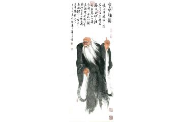 潘文良老师新品力作人物画《道德经》