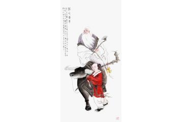 潘文良老师新品力作人物画《紫气东来》