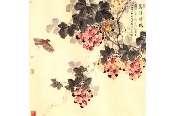 魏囯老师新品花鸟画力作《万斛明珠》