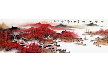 张谦老师最新山水画力作《锦绣山河》