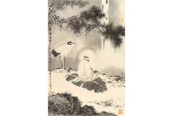 中美协会员李亚新品人物画《翠涧云烟》