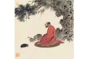李亚老师精品人物画《仁者寿》