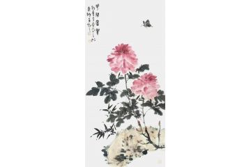 李亚新品写意花鸟画《花开富贵》