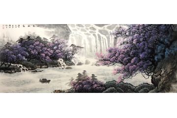 实力派画家 张绪洪新品山水画《山高水长》