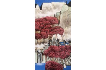 黄开前新品山水画力作《秋日喜雨》