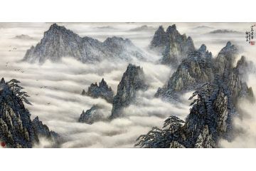 解逢老师精品风景画《山高景秀》