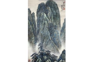 解逢老师新品山水画力作《曲径通幽》