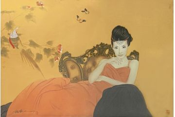 当代是实力派画家崔景哲人物画《前女友》