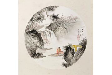 山水画名家黄开前新品《山水清音》