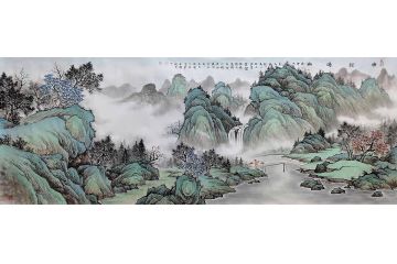 山水画名家黄开前新品《松风雅居》